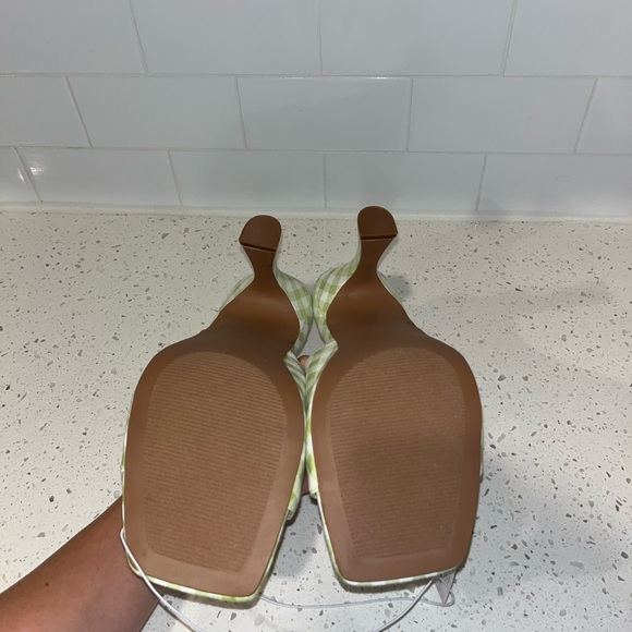 Torrid Green Gingham Mules - Picture 3 of 4